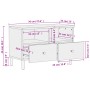 Mueble de TV madera maciza de mango negro 70x33x46 cm de , Muebles TV - Ref: Foro24-356820, Precio: 63,65 €, Descuento: %