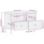 Mueble de TV madera maciza de mango negro 70x33x46 cm de , Muebles TV - Ref: Foro24-356820, Precio: 63,07 €, Descuento: %