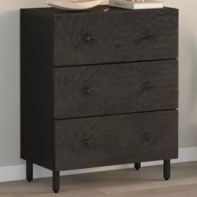 Aparador madera maciza de mango negro 60x33x75 cm de , Aparadores - Ref: Foro24-356822, Precio: 151,96 €, Descuento: %