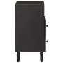 Mesita de noche madera maciza de mango negra 50x33x60 cm de , Mesitas de noche - Ref: Foro24-356829, Precio: 67,57 €, Descuen...