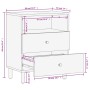 Mesita de noche madera maciza de mango negra 50x33x60 cm de , Mesitas de noche - Ref: Foro24-356829, Precio: 67,57 €, Descuen...