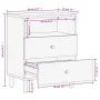 Mesita de noche madera maciza de mango negra 50x33x60 cm de , Mesitas de noche - Ref: Foro24-356829, Precio: 66,89 €, Descuen...