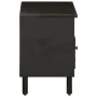Mueble de TV madera maciza de mango negro 80x33x46 cm de , Muebles TV - Ref: Foro24-356836, Precio: 59,12 €, Descuento: %