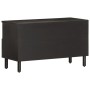 Mueble de TV madera maciza de mango negro 80x33x46 cm de , Muebles TV - Ref: Foro24-356836, Precio: 59,65 €, Descuento: %