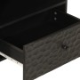 Mueble de TV madera maciza de mango negro 80x33x46 cm de , Muebles TV - Ref: Foro24-356836, Precio: 59,65 €, Descuento: %
