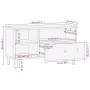 Mueble de TV madera maciza de mango negro 80x33x46 cm de , Muebles TV - Ref: Foro24-356836, Precio: 59,12 €, Descuento: %