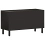 Mueble de TV madera maciza de mango negro 80x31x46 cm de , Muebles TV - Ref: Foro24-356834, Precio: 54,39 €, Descuento: %