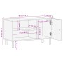 Mueble de TV madera maciza de mango negro 80x31x46 cm de , Muebles TV - Ref: Foro24-356834, Precio: 54,39 €, Descuento: %