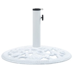 Base de sombrilla de hierro fundido blanco 12 kg 48 cm de vidaXL, Bases para sombrillas - Ref: Foro24-47860, Precio: 60,89 €,...