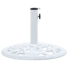 White cast iron parasol base 12 kg 48 cm by vidaXL, Umbrella bases - Ref: Foro24-47860, Price: 57,57 €, Discount: %