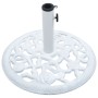 Base de sombrilla de hierro fundido blanco 12 kg 48 cm de vidaXL, Bases para sombrillas - Ref: Foro24-47860, Precio: 60,89 €,...