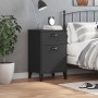Mesita de noche VIKEN madera de ingeniería negra de , Mesitas de noche - Ref: Foro24-374915, Precio: 57,41 €, Descuento: %