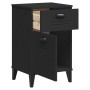 Mesita de noche VIKEN madera de ingeniería negra de , Mesitas de noche - Ref: Foro24-374915, Precio: 57,41 €, Descuento: %