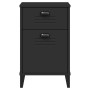 Mesita de noche VIKEN madera de ingeniería negra de , Mesitas de noche - Ref: Foro24-374915, Precio: 57,41 €, Descuento: %