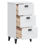 Mesita de noche VIKEN madera de ingeniería blanca de , Mesitas de noche - Ref: Foro24-374917, Precio: 74,25 €, Descuento: %