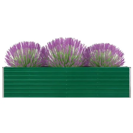 Jardinera elevada de acero galvanizado verde 320x40x77 cm de vidaXL, Maceteros y jardineras - Ref: Foro24-47049, Precio: 81,2...
