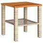 Mesita y sillas con cojines 3 pzas ratán PE madera acacia beige de , Conjuntos de jardín - Ref: Foro24-366261, Precio: 145,10...