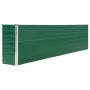 Jardinera elevada de acero galvanizado verde 320x40x77 cm de vidaXL, Maceteros y jardineras - Ref: Foro24-47049, Precio: 81,2...
