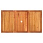 Mesa de jardín ratán sintético madera acacia gris 140x80x75 cm de , Mesas de jardín - Ref: Foro24-366277, Precio: 138,10 €, D...