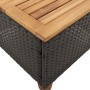 Mesita y sillas con cojines 3 pzas ratán PE madera acacia negro de , Conjuntos de jardín - Ref: Foro24-366313, Precio: 172,46...