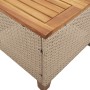Mesita y sillas con cojines 3 pzas ratán PE madera acacia beige de , Conjuntos de jardín - Ref: Foro24-366311, Precio: 174,34...