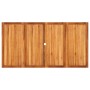 Mesa de jardín ratán sintético madera acacia gris 180x90x75 cm de , Mesas de jardín - Ref: Foro24-366280, Precio: 179,39 €, D...