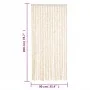 Cortina antimoscas chenilla beige y blanco 90x200 cm de , Mosquiteras para ventanas - Ref: Foro24-377341, Precio: 59,01 €, De...