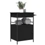 Carrito de cocina de madera de ingeniería negro 56x43x89,5 cm de , Carros de cocina y comedor - Ref: Foro24-842391, Precio: 1...
