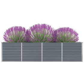 Jardinera elevada acero galvanizado gris 320x40x77 cm de vidaXL, Maceteros y jardineras - Ref: Foro24-47048, Precio: 98,69 €,...
