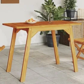 Mesa de comedor de jardín madera maciza de acacia 110x56x75 cm de , Mesas de jardín - Ref: Foro24-366372, Precio: 86,47 €, De...