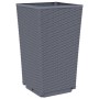 Jardineras 4 unidades PP gris 32,5x32,5x57 cm de , Maceteros y jardineras - Ref: Foro24-367851, Precio: 125,57 €, Descuento: %
