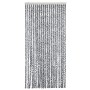 Cortina antimoscas chenilla gris negro y blanco 100x200 cm de , Mosquiteras para ventanas - Ref: Foro24-377336, Precio: 60,67...