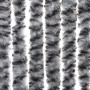 Cortina antimoscas chenilla gris negro y blanco 100x200 cm de , Mosquiteras para ventanas - Ref: Foro24-377336, Precio: 60,67...