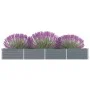 Arriate de jardín de acero galvanizado gris 320x40x45 cm de vidaXL, Maceteros y jardineras - Ref: Foro24-47052, Precio: 68,61...