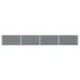 Arriate de jardín de acero galvanizado gris 320x40x45 cm de vidaXL, Maceteros y jardineras - Ref: Foro24-47052, Precio: 68,61...
