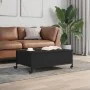 Mesa de centro con ruedas madera ingeniería negro 91x55x34 cm de , Mesas de centro - Ref: Foro24-842296, Precio: 95,47 €, Des...