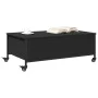 Mesa de centro con ruedas madera ingeniería negro 91x55x34 cm de , Mesas de centro - Ref: Foro24-842296, Precio: 95,47 €, Des...