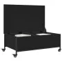 Mesa de centro con ruedas madera ingeniería negro 91x55x34 cm de , Mesas de centro - Ref: Foro24-842296, Precio: 95,47 €, Des...