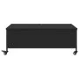 Black engineered wood coffee table with wheels 91x55x34 cm by , Coffee table - Ref: Foro24-842296, Price: 95,47 €, Discount: %