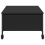 Mesa de centro con ruedas madera ingeniería negro 91x55x34 cm de , Mesas de centro - Ref: Foro24-842296, Precio: 96,49 €, Des...