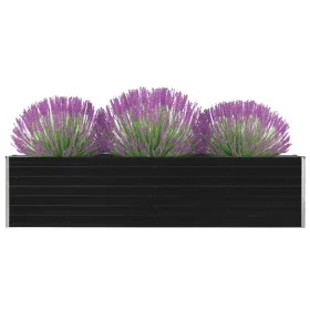 Jardinera elevada acero galvanizado gris antracita 320x40x77 cm de vidaXL, Maceteros y jardineras - Ref: Foro24-47051, Precio...