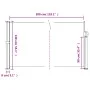 Toldo lateral retráctil marrón 140x300 cm de , Sombrillas - Ref: Foro24-4004299, Precio: 96,45 €, Descuento: %