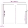Toldo lateral retráctil azul 180x300 cm de , Sombrillas - Ref: Foro24-4004341, Precio: 111,15 €, Descuento: %