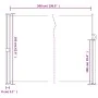 Toldo lateral retráctil rojo 160x500 cm de , Sombrillas - Ref: Foro24-4004432, Precio: 95,94 €, Descuento: %