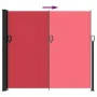 Toldo lateral retráctil rojo 180x500 cm de , Sombrillas - Ref: Foro24-4004447, Precio: 103,00 €, Descuento: %