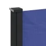 Blue retractable side awning 120x600 cm by , Umbrellas - Ref: Foro24-4004491, Price: 107,16 €, Discount: %