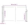 Toldo lateral retráctil azul 120x600 cm de , Sombrillas - Ref: Foro24-4004491, Precio: 107,16 €, Descuento: %