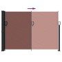 Toldo lateral retráctil marrón 140x600 cm de , Sombrillas - Ref: Foro24-4004509, Precio: 94,62 €, Descuento: %