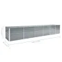 Arriate de jardín de acero galvanizado gris 480x80x77 cm de vidaXL, Maceteros y jardineras - Ref: Foro24-47068, Precio: 147,3...