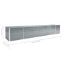Arriate de jardín de acero galvanizado gris 480x80x77 cm de vidaXL, Maceteros y jardineras - Ref: Foro24-47068, Precio: 154,1...